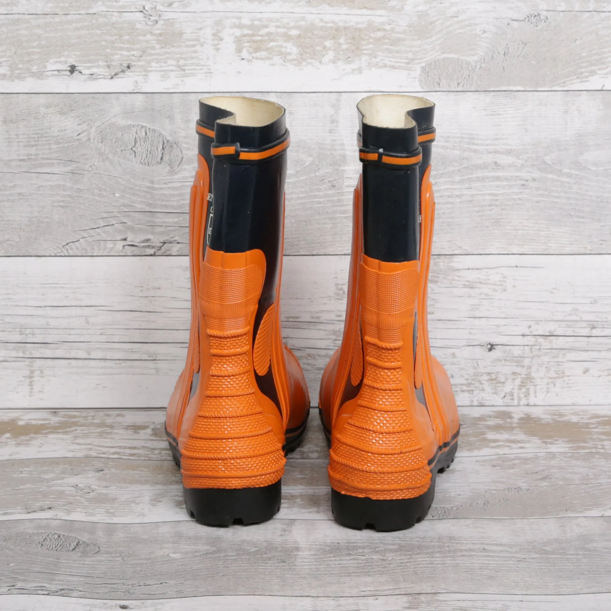 De-Branded Steel Toe Cap Chainsaw Class 2 Wellington Boots UK5.5