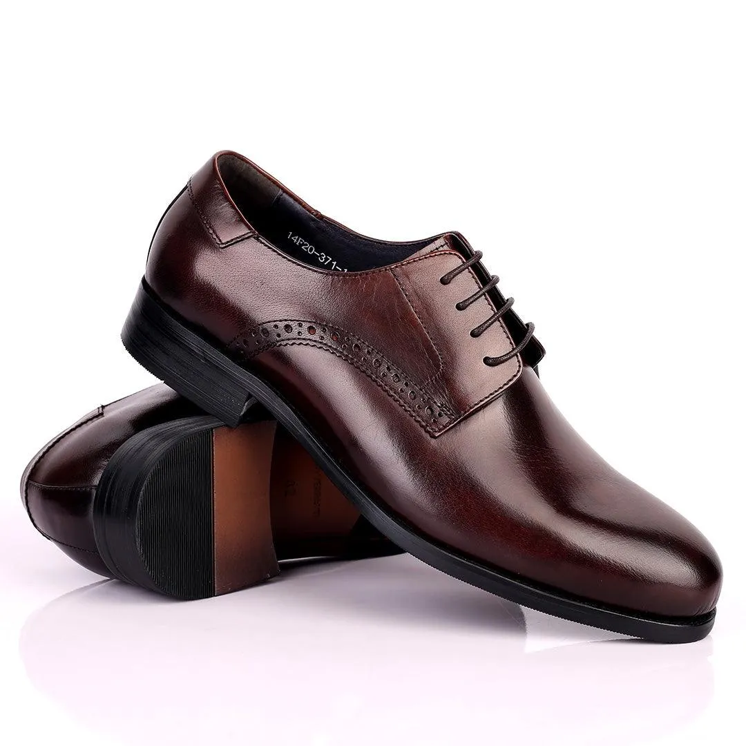 Dino Veratti Lace up Formal Superlative Shoe - Coffee