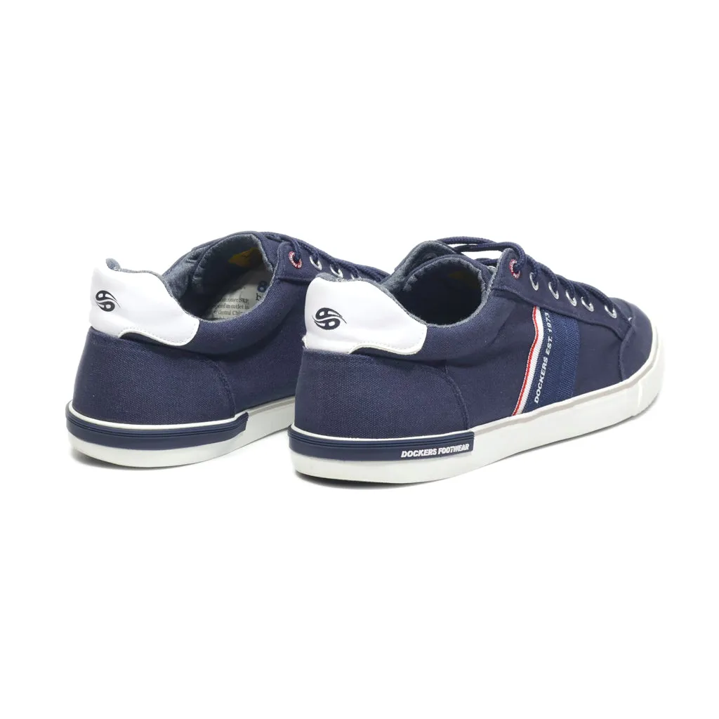 Dockers Gerli Low-Top Sneakers Canvas Blue Colour For Men