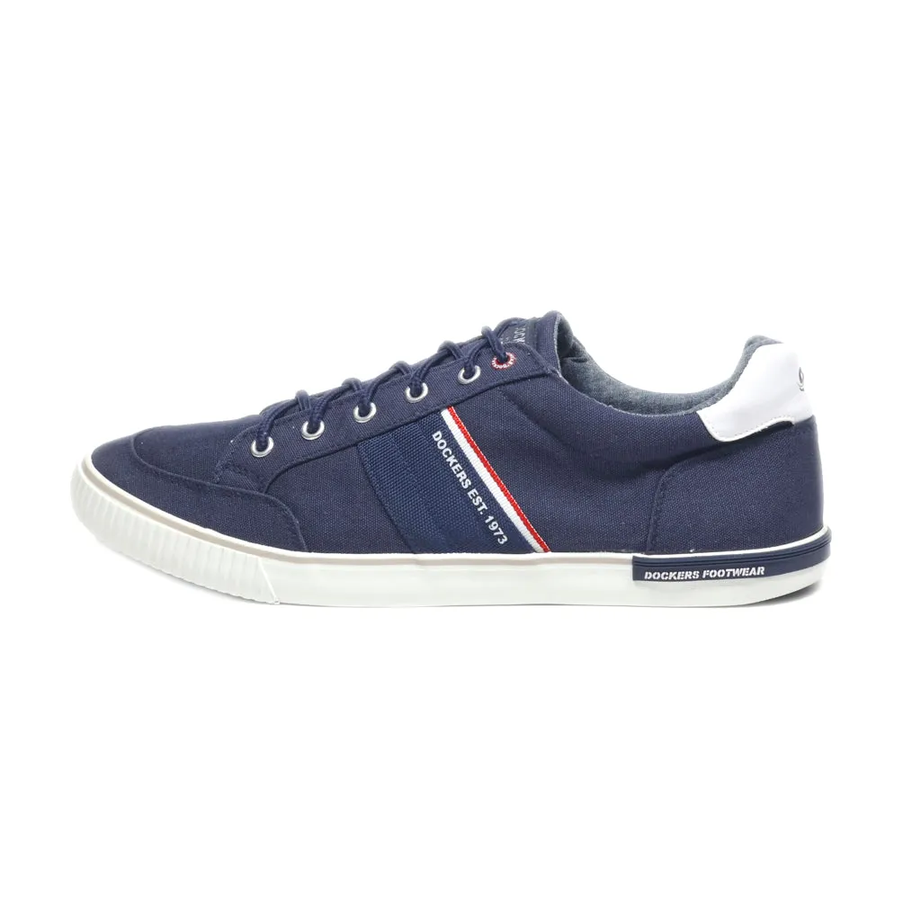 Dockers Gerli Low-Top Sneakers Canvas Blue Colour For Men