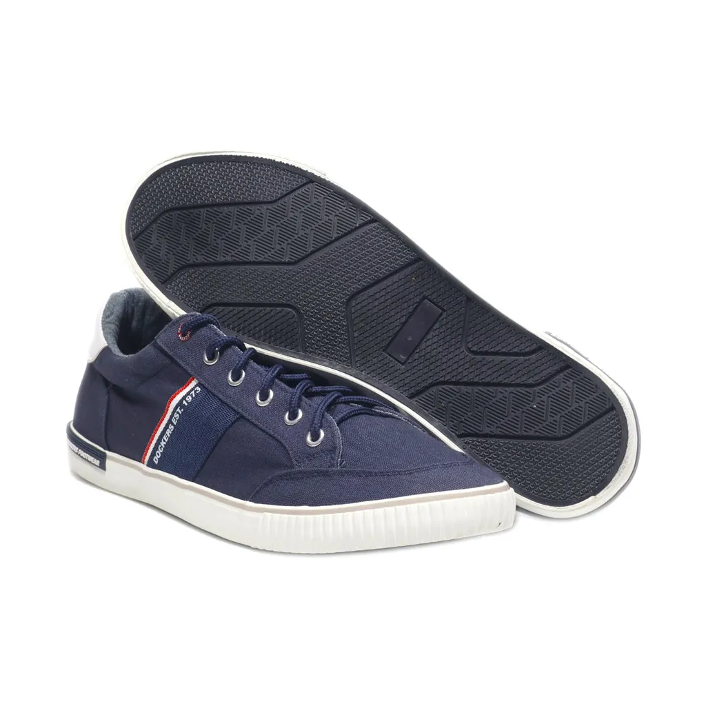 Dockers Gerli Low-Top Sneakers Canvas Blue Colour For Men