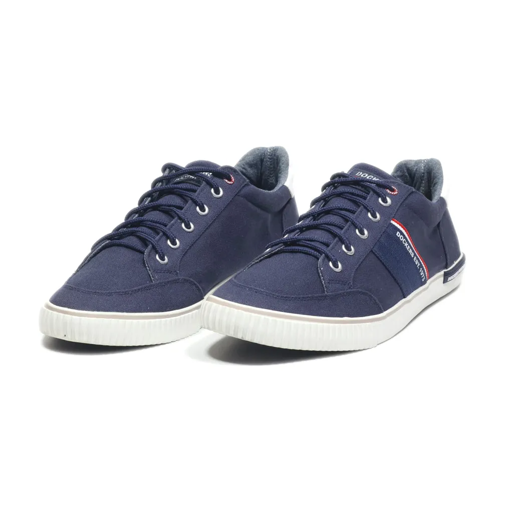 Dockers Gerli Low-Top Sneakers Canvas Blue Colour For Men