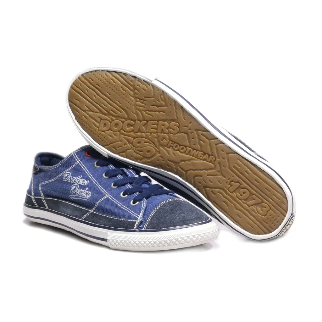 Dockers Low-Top Sneakers Canvas Blue Colour For Men