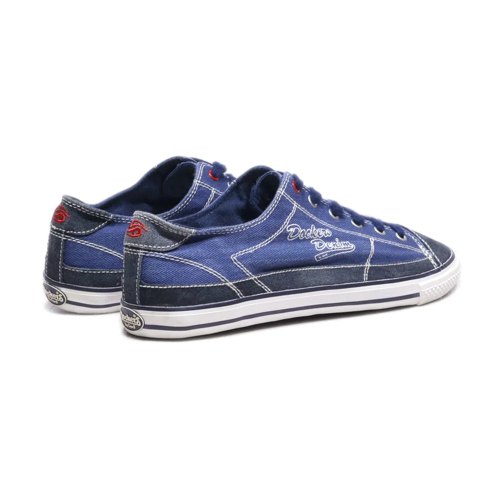 Dockers Low-Top Sneakers Canvas Blue Colour For Men