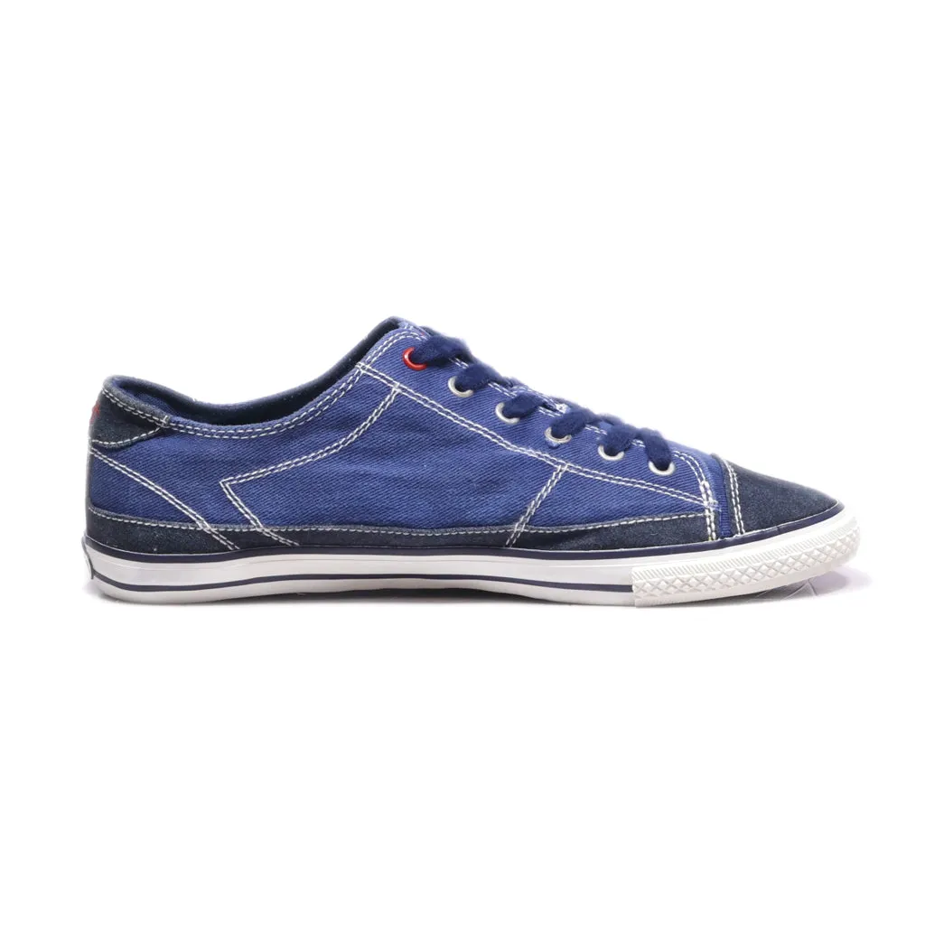 Dockers Low-Top Sneakers Canvas Blue Colour For Men