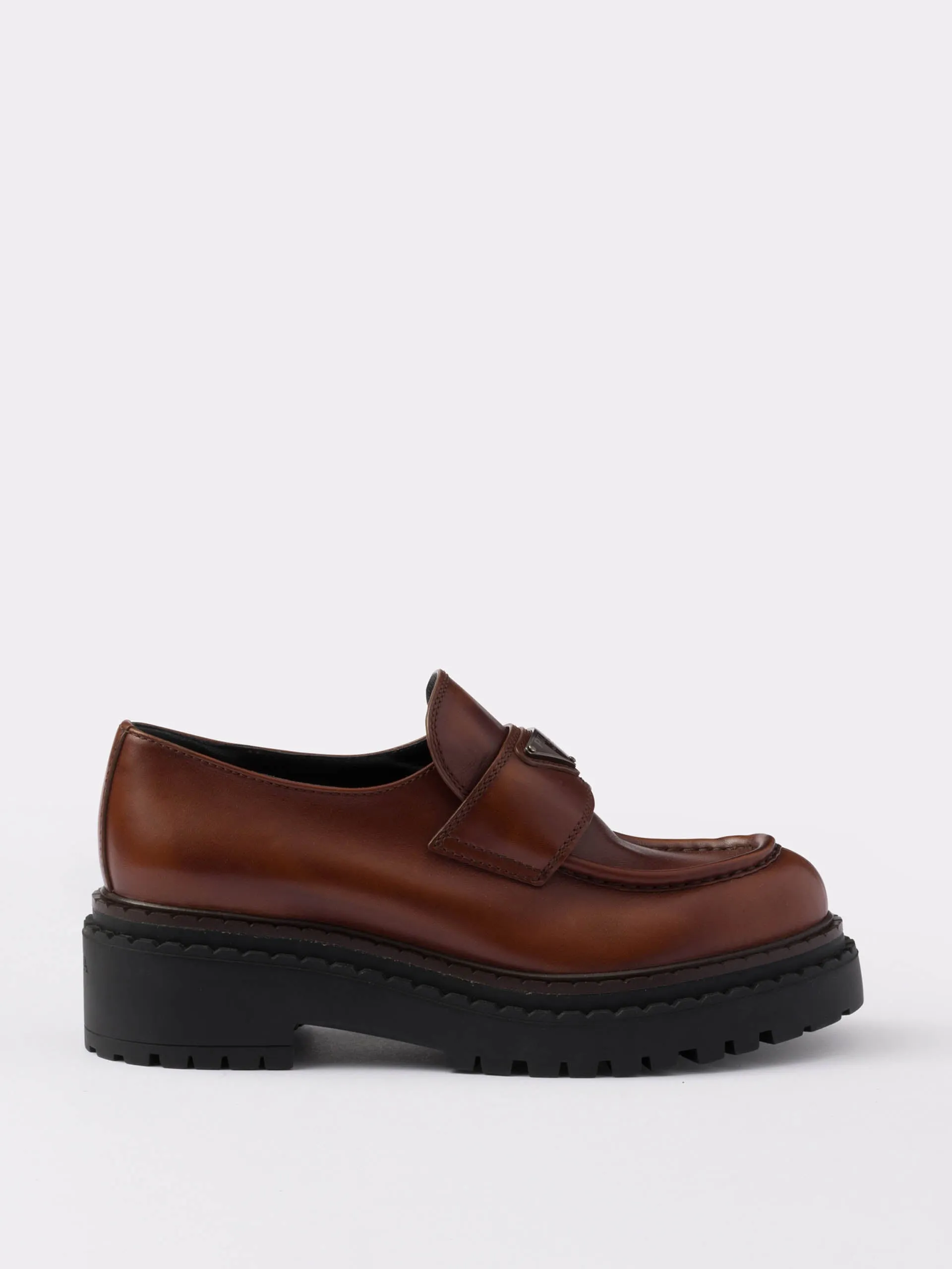 Double Chocolate leather loafers