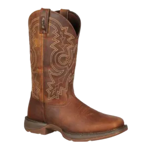 Durango® Men's 12" Western Brown Square Toe Work Boots DB4343