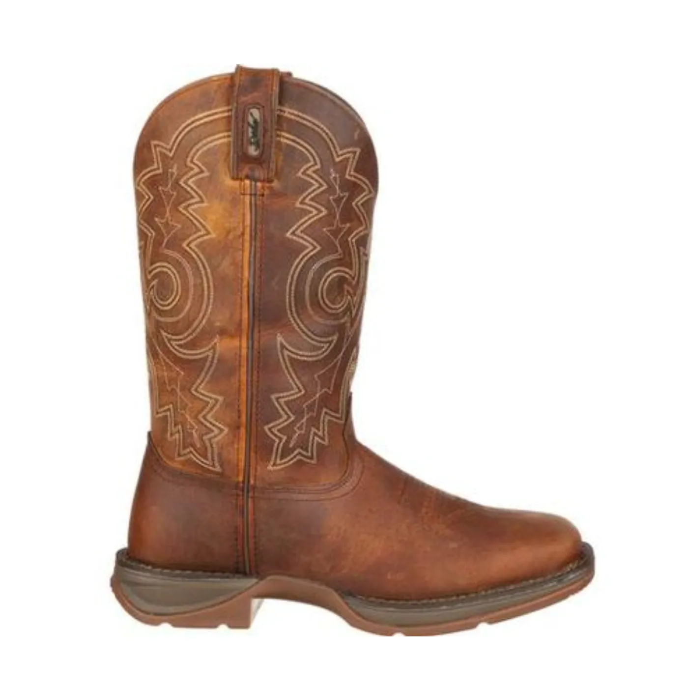 Durango® Men's 12" Western Brown Square Toe Work Boots DB4343