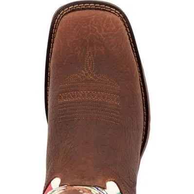 Durango Men's Rebel By Mexico Flag 11" ST Western Boot -Brown- DDB0431