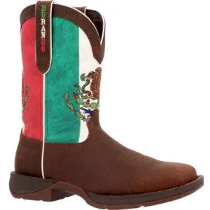 Durango Men's Rebel By Mexico Flag 11" ST Western Boot -Brown- DDB0431