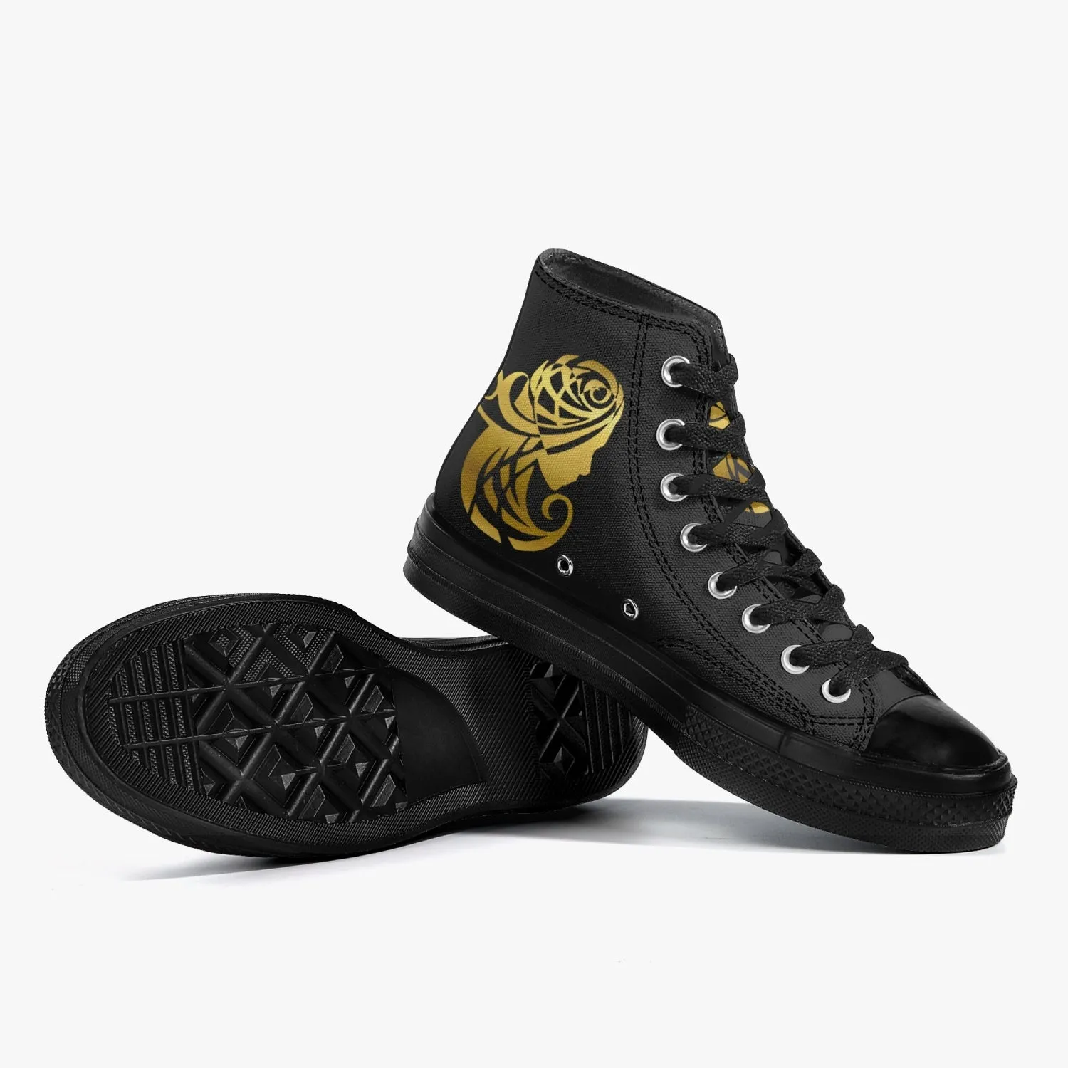 E.B.V. High-Top Canvas Sneakers