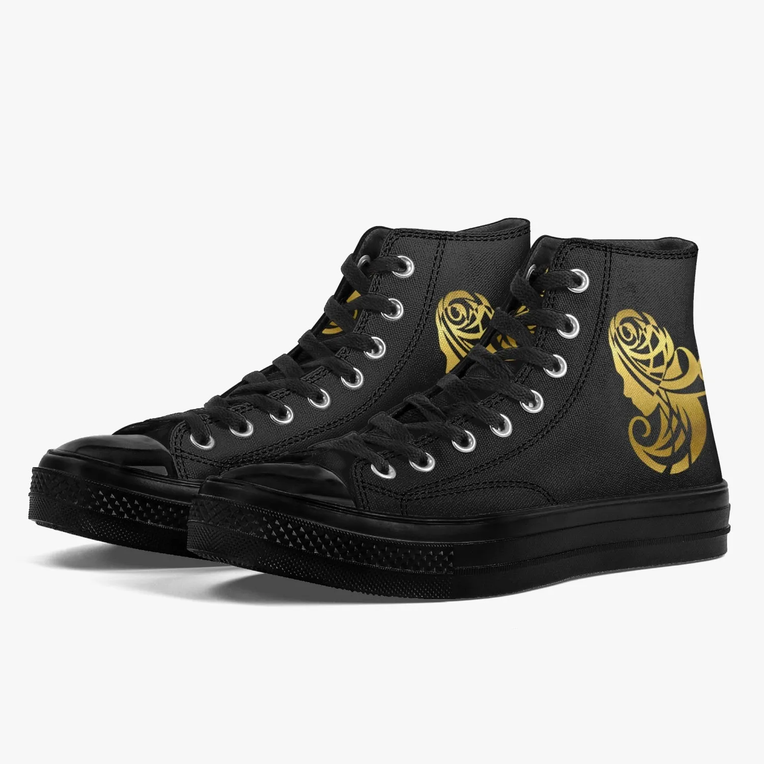 E.B.V. High-Top Canvas Sneakers