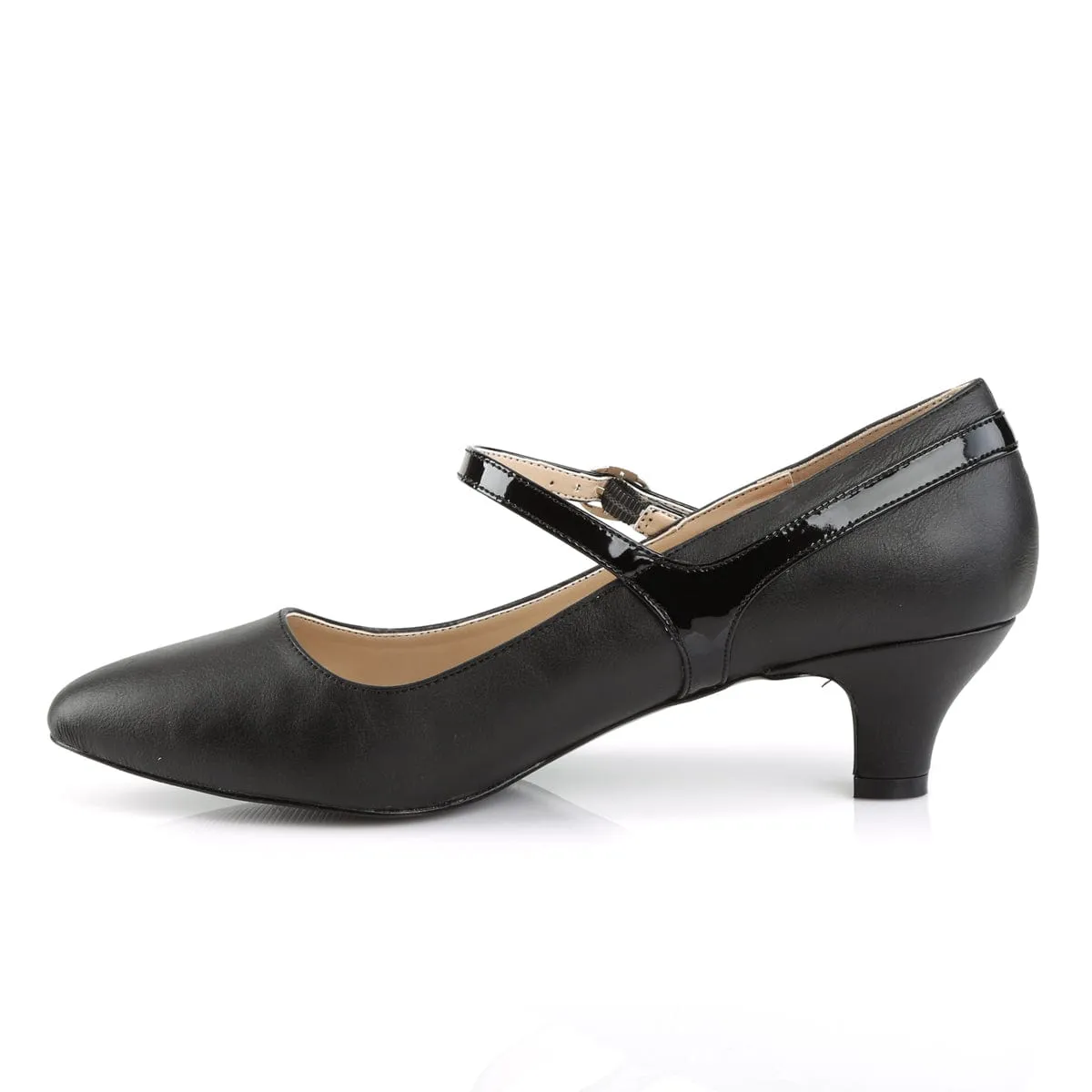 FAB-425 Black Faux Leather-Patent