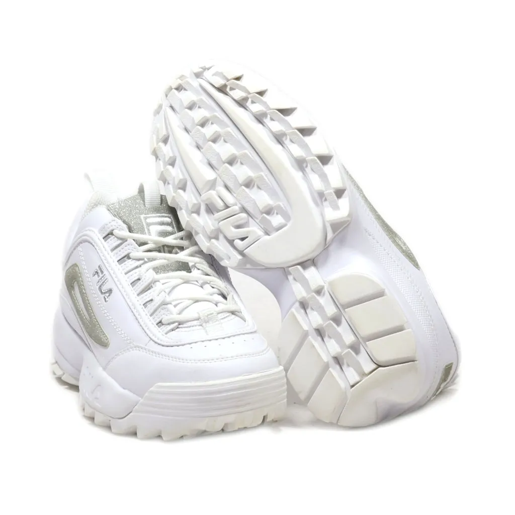 Fila Disruptor 2 Sport Shoes Pu Leather White Colour For Women