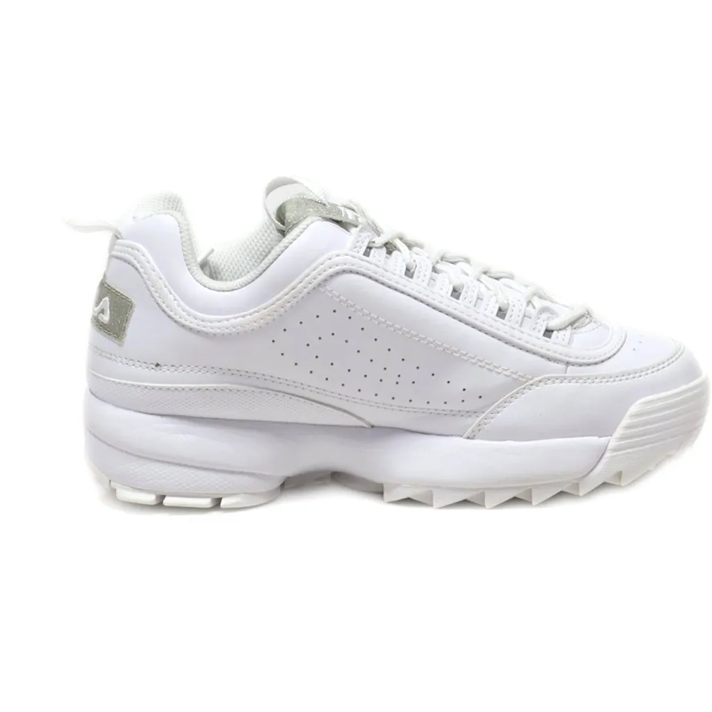 Fila Disruptor 2 Sport Shoes Pu Leather White Colour For Women