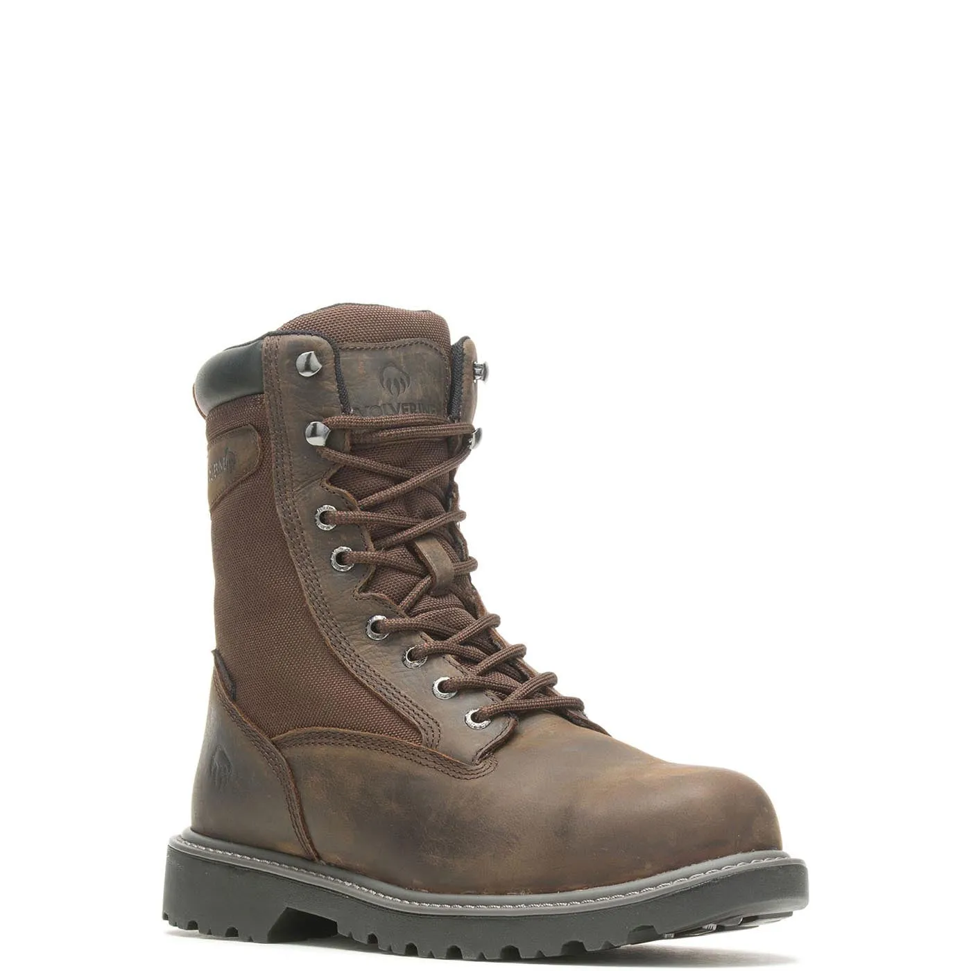 Floorhand 8 Inch Steel-Toe Insulated Work Boot Dark Brown