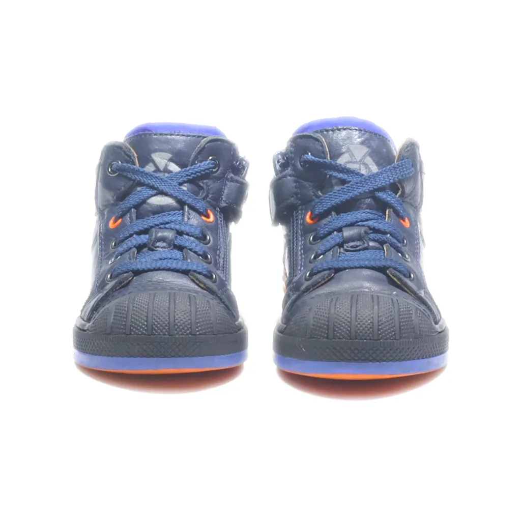 Fr Sneakers Leather Blue Colour For Kids