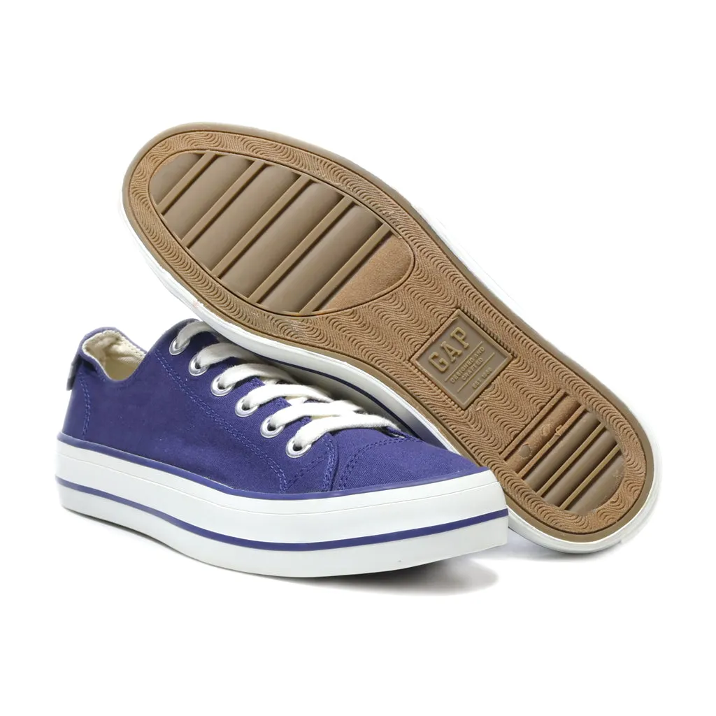 Gap Low-Top Sneakers Canvas Blue Colour For Women