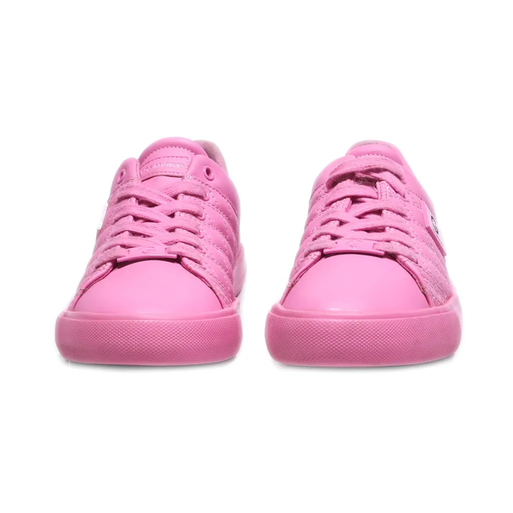 Gbg Low-Top Sneakers Leather Pink Colour For Women