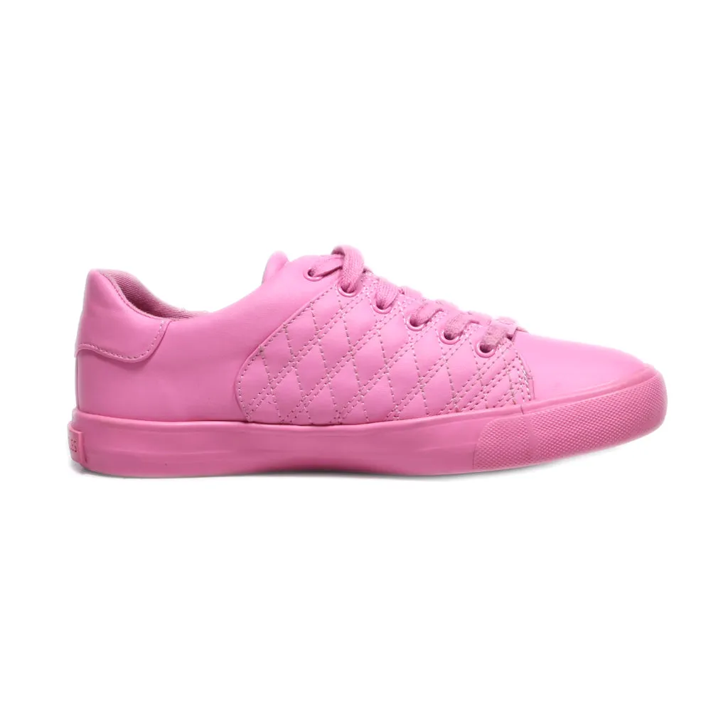 Gbg Low-Top Sneakers Leather Pink Colour For Women