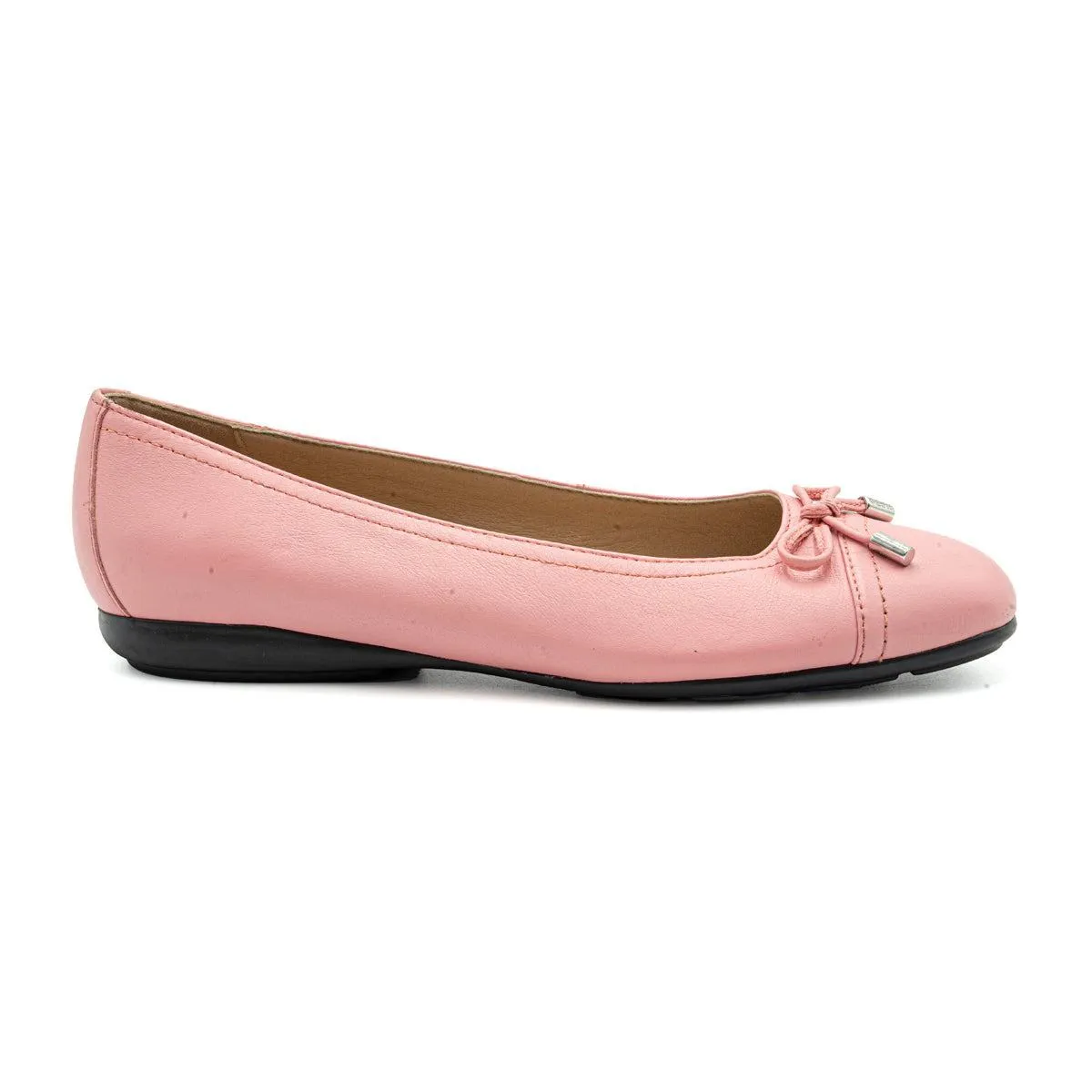 Geox Ballerinas Leather Pink Colour For Women