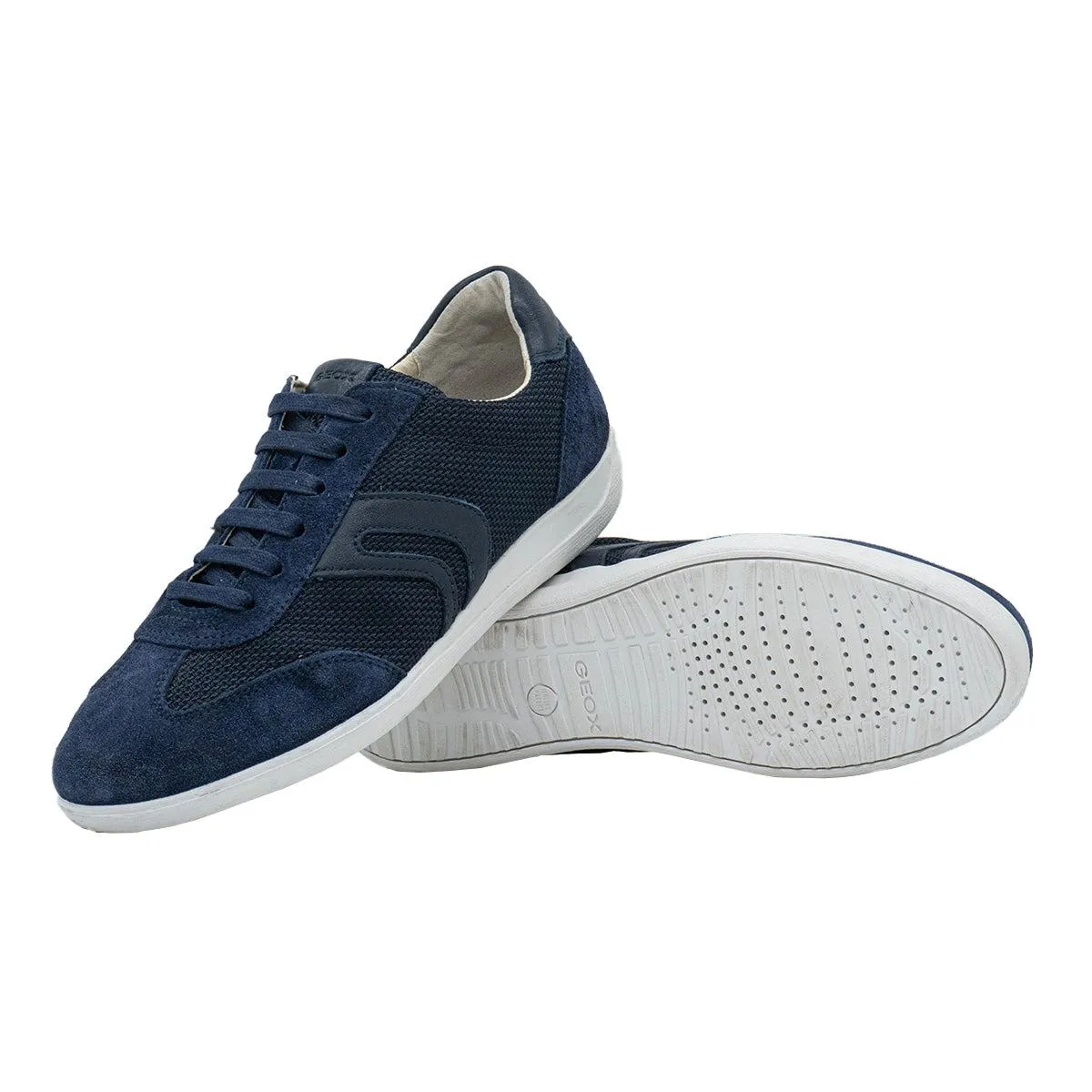 Geox D Myria D Low-Top Sneakers Fabric Blue Colour For Women