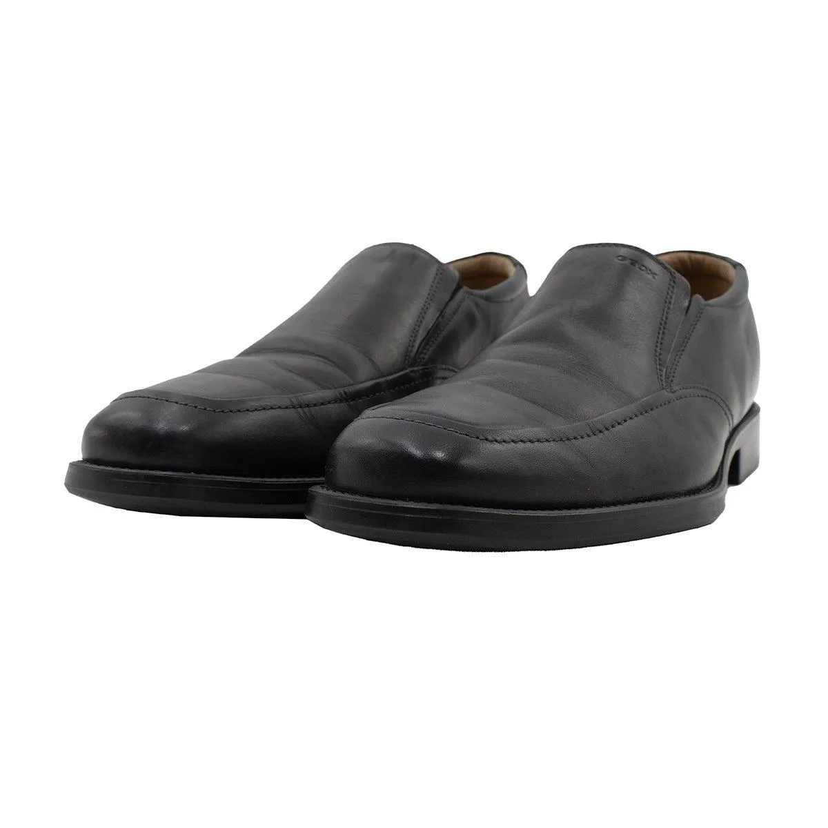 Geox Federico Formal Slip Ons Leather Black Colour For Men