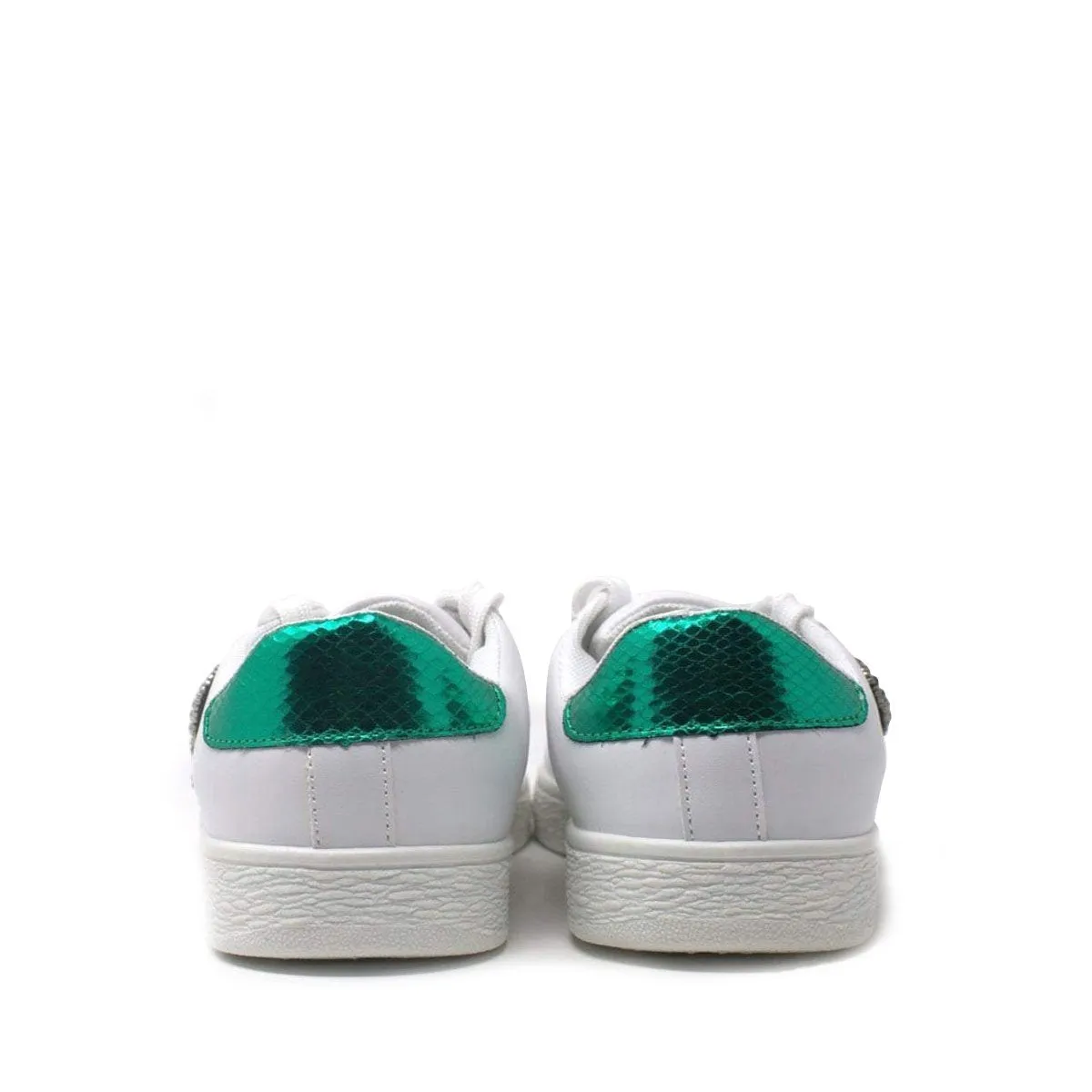 Giovanna Sequin Embellished Three Stripe Trainer