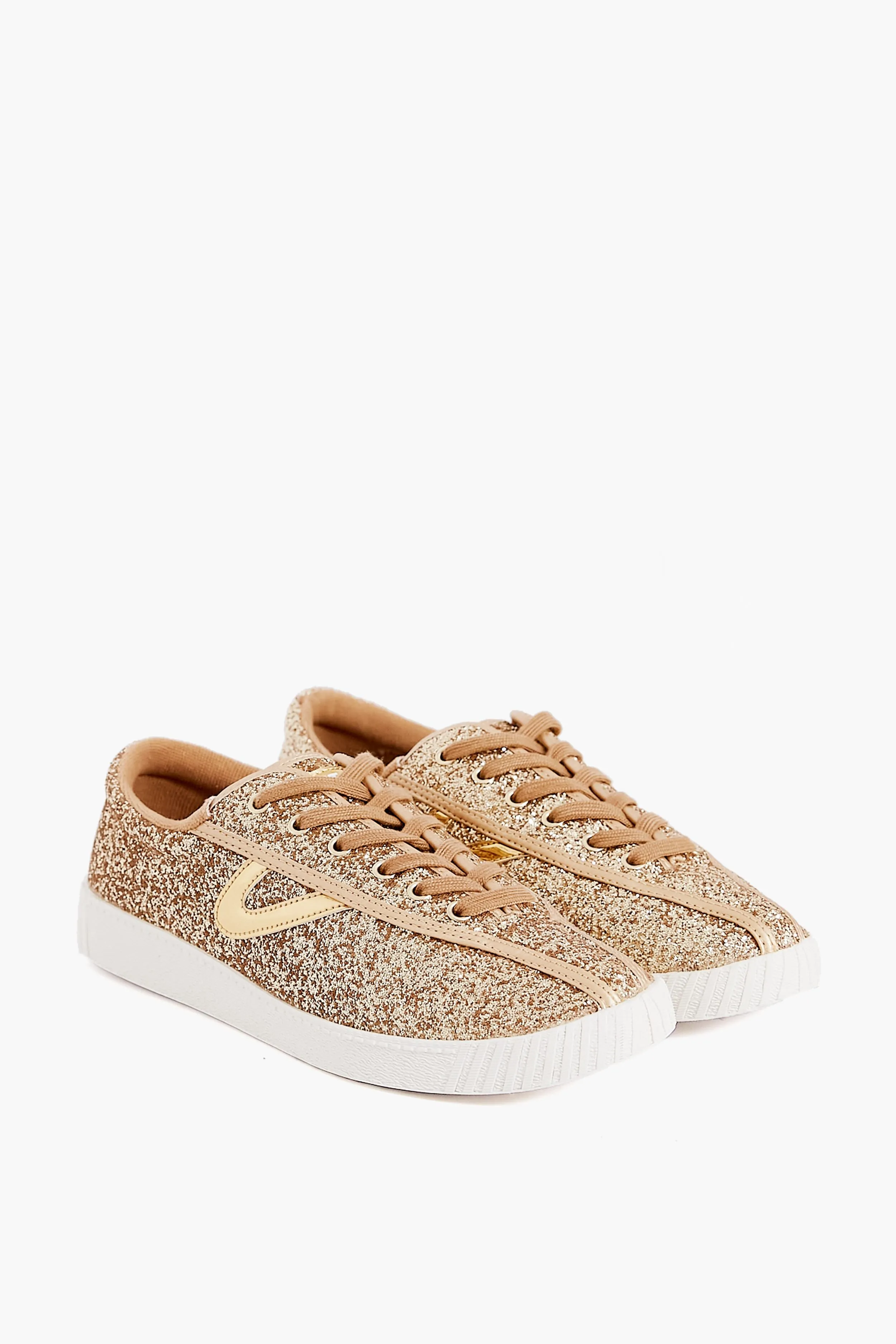 Gold Nylite Glitter Sneakers