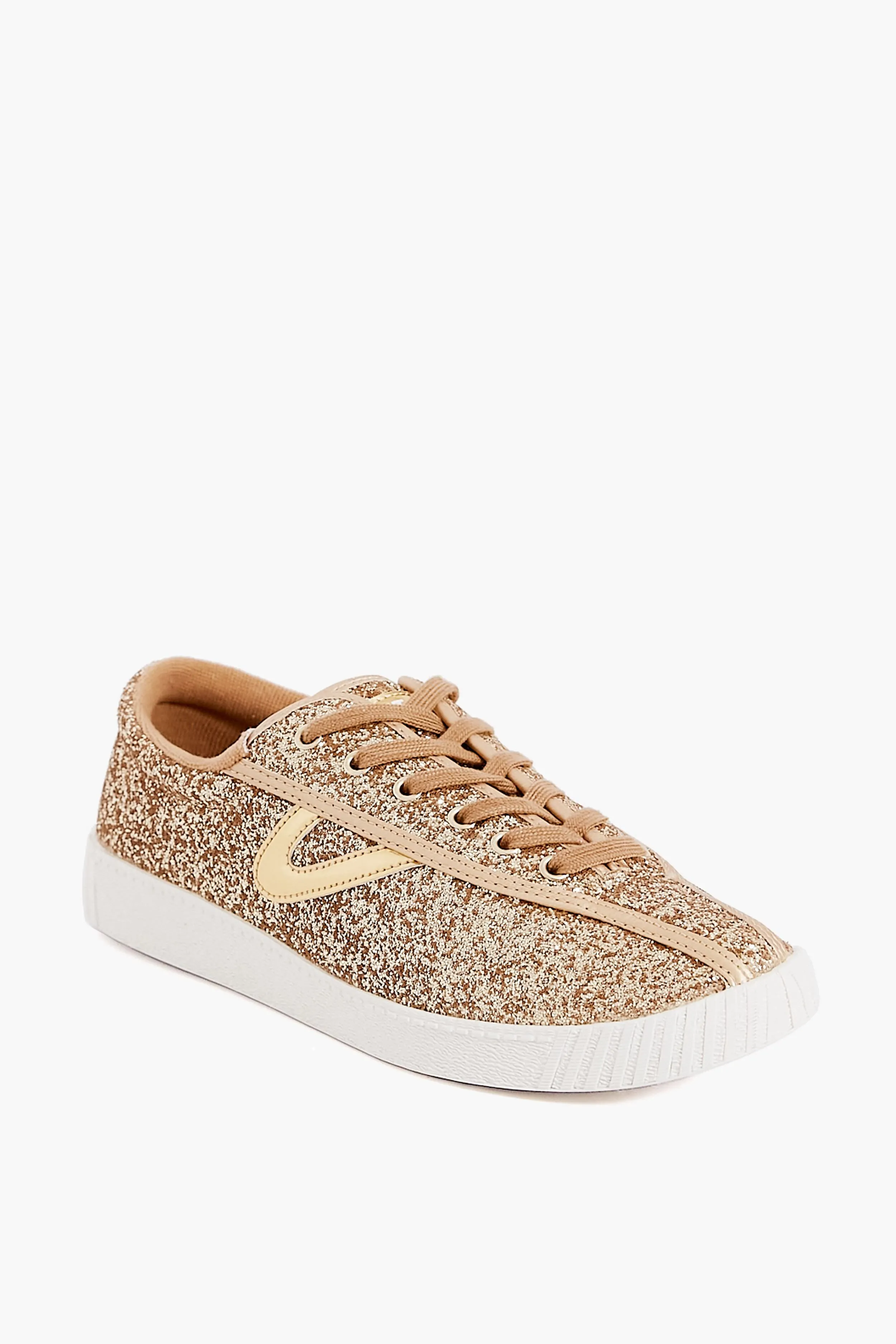 Gold Nylite Glitter Sneakers