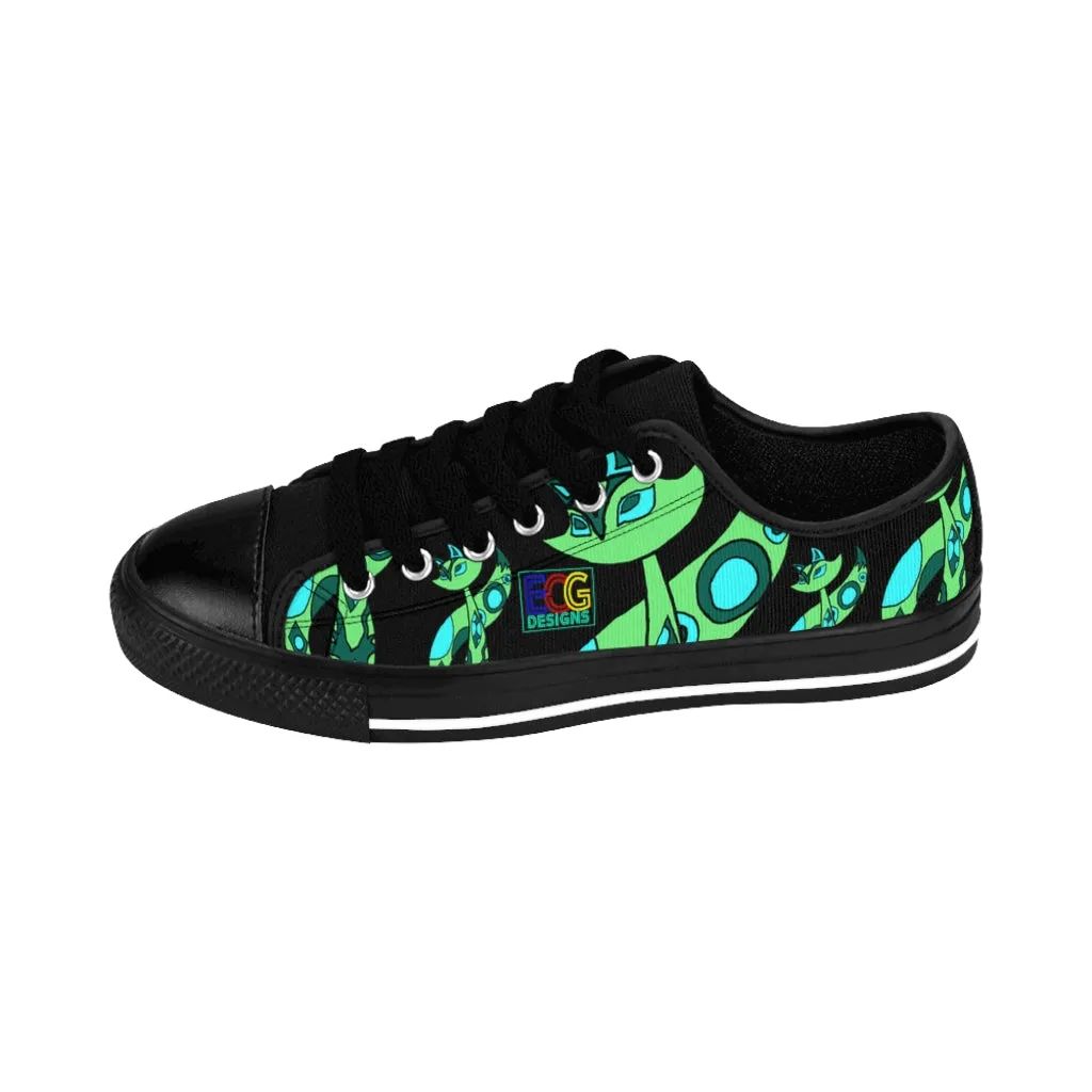 Green Cat Women's Sneakers