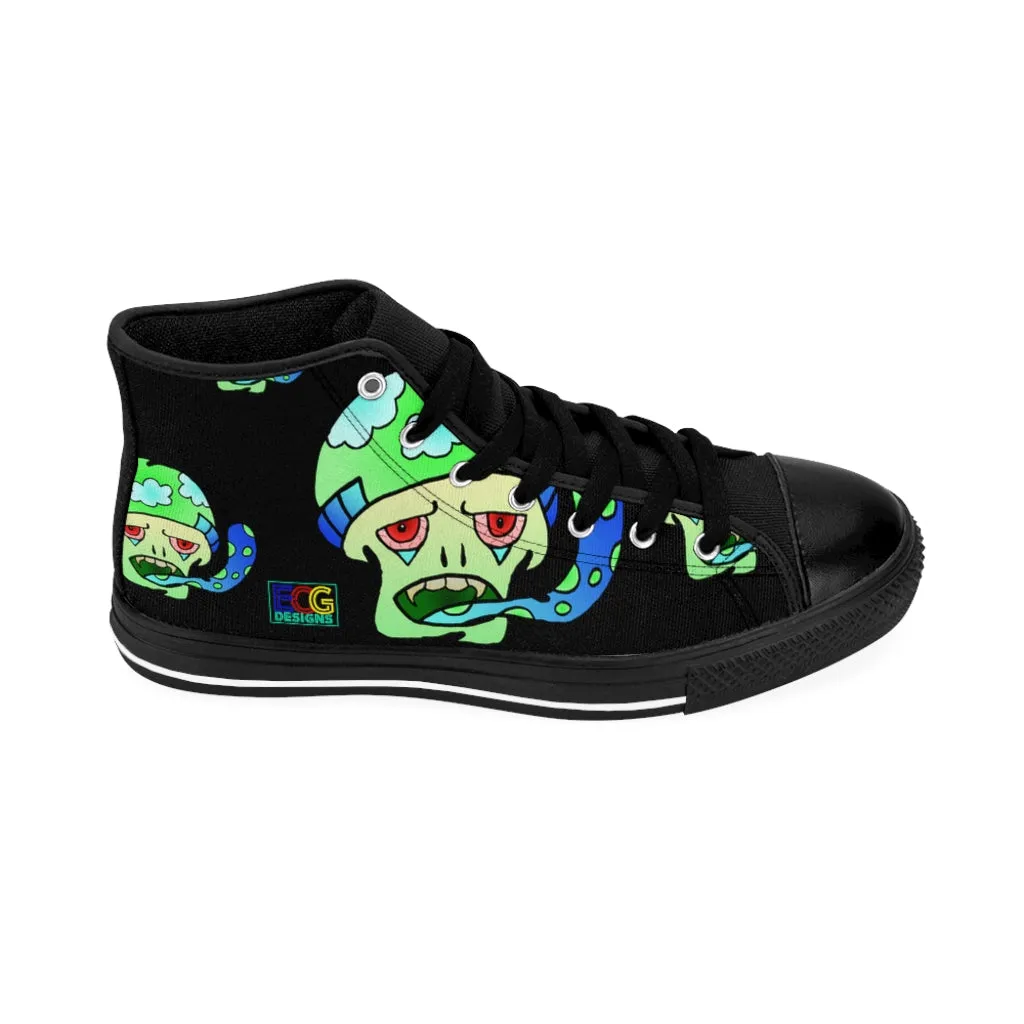 Green Shroom Men's High-top Sneakers