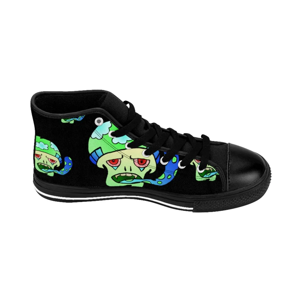 Green Shroom Men's High-top Sneakers