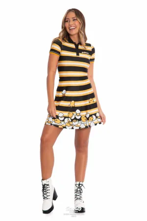 Gudetama Stripe Polo Skater Dress