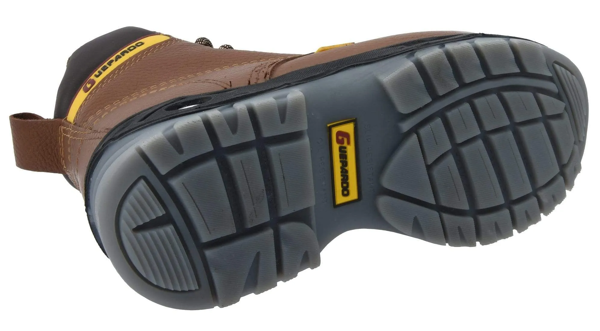 GUEPARDO NDP-0503 Work Boots for Men 6" BROWN, Steel toe. Heavy Duty Steel/Composite/Soft Toe Work Boots for Men, Goodyear Welt, Extremely Comfortable Durable Proved, Superior Oil/Slip Resistant, Thicker Leather