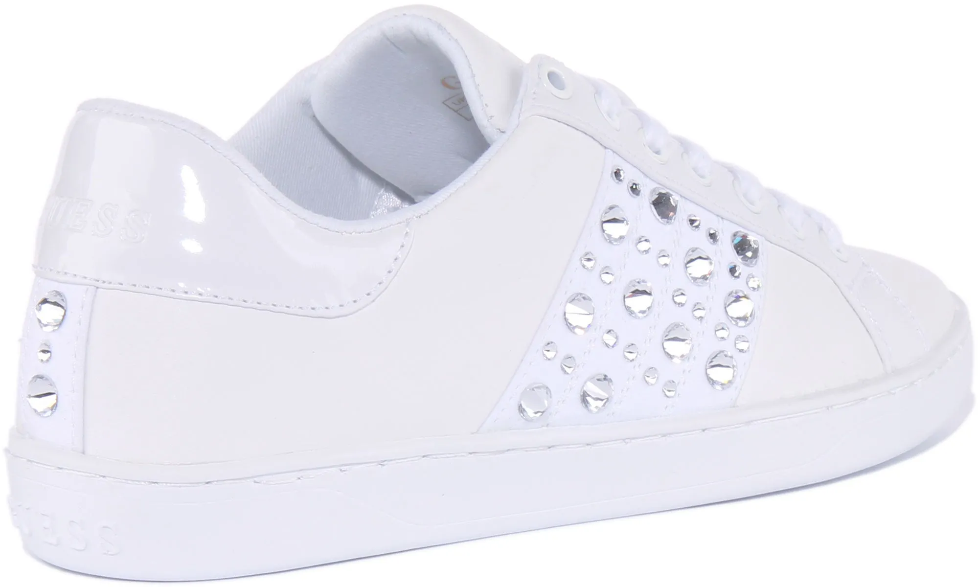 Guess Jacobb Studd In White For Women