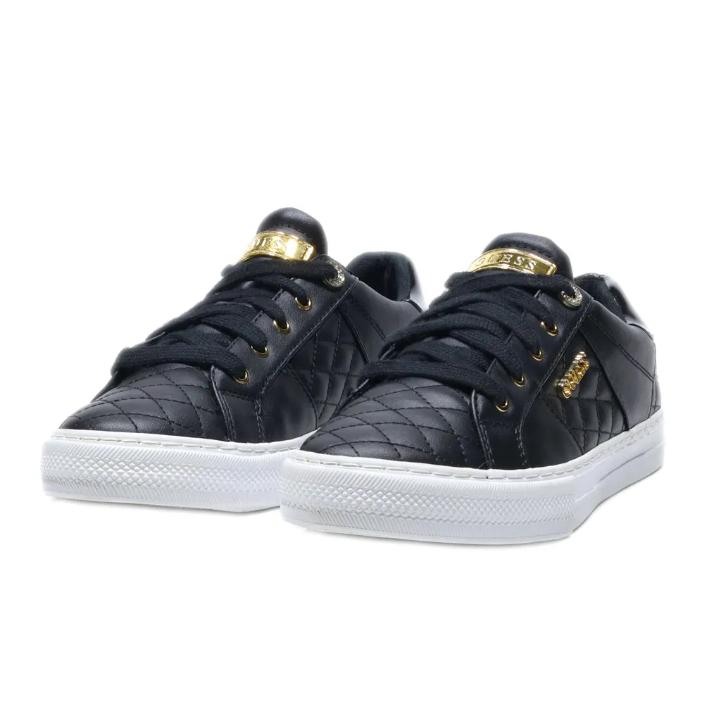 Guess Loven Sneakers Low-Top Sneakers Canvas Black Colour For Women