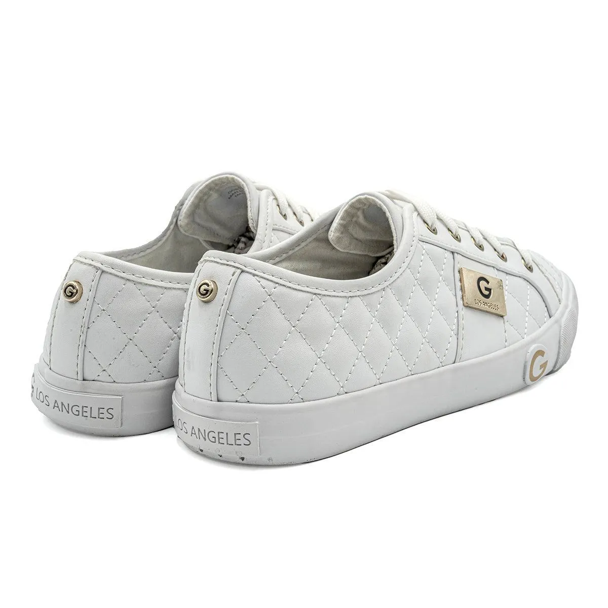 Guess Low-Top Sneakers Leather White Colour For Women