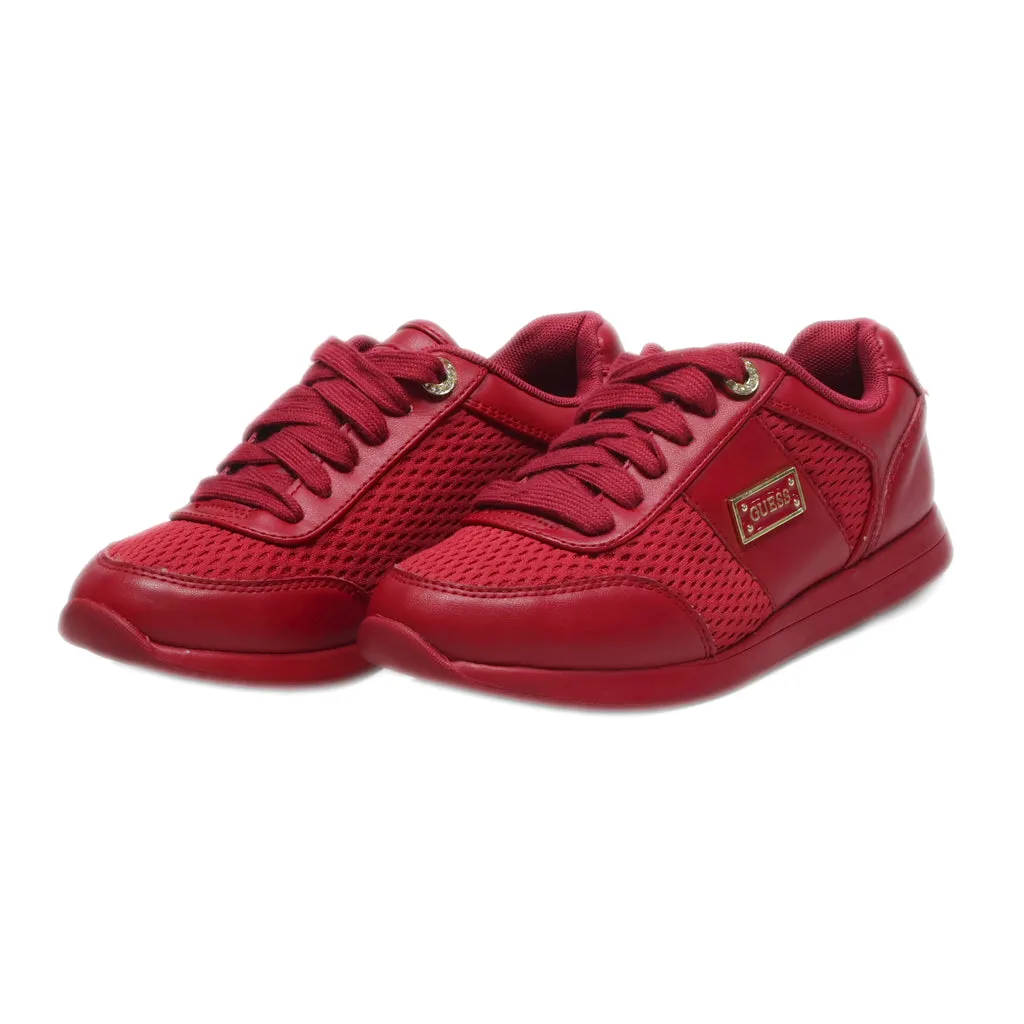 Guess Sneakers Leather Red Colour For Kids