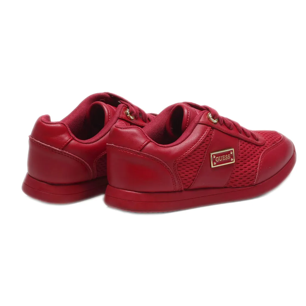 Guess Sneakers Leather Red Colour For Kids