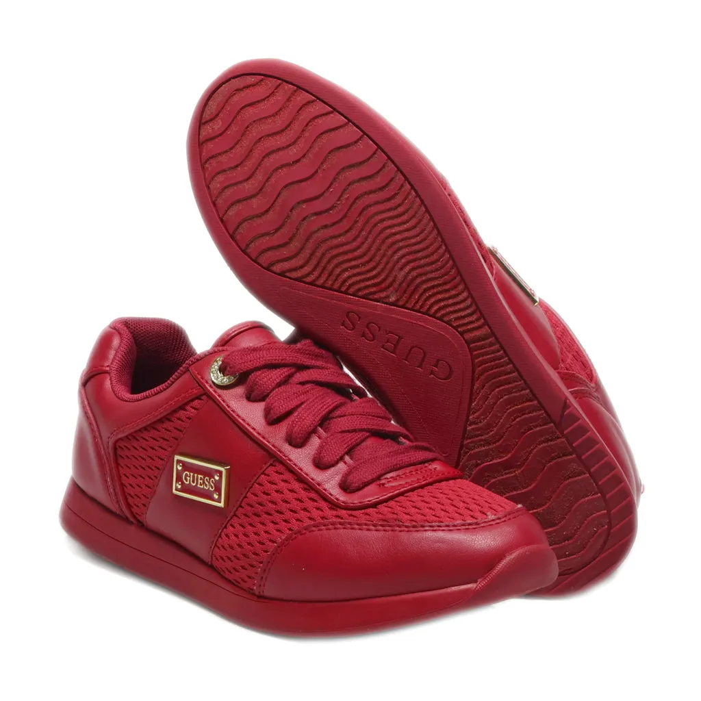 Guess Sneakers Leather Red Colour For Kids