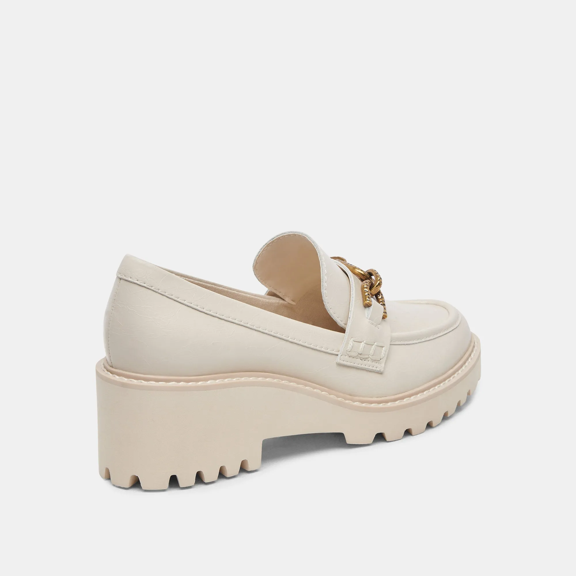 HARLEN LOAFERS IVORY CRINKLE PATENT