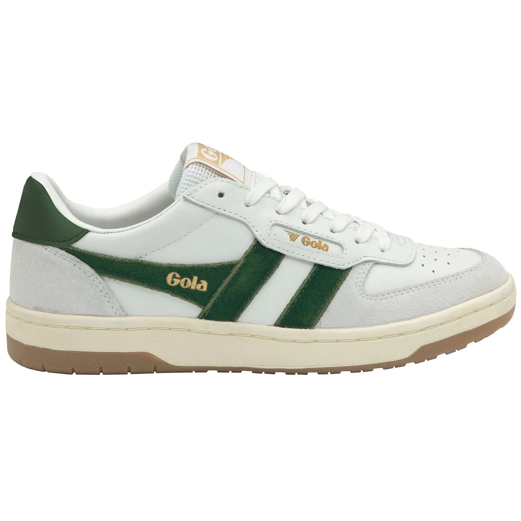 Hawk Sneaker (White   Dark Green)