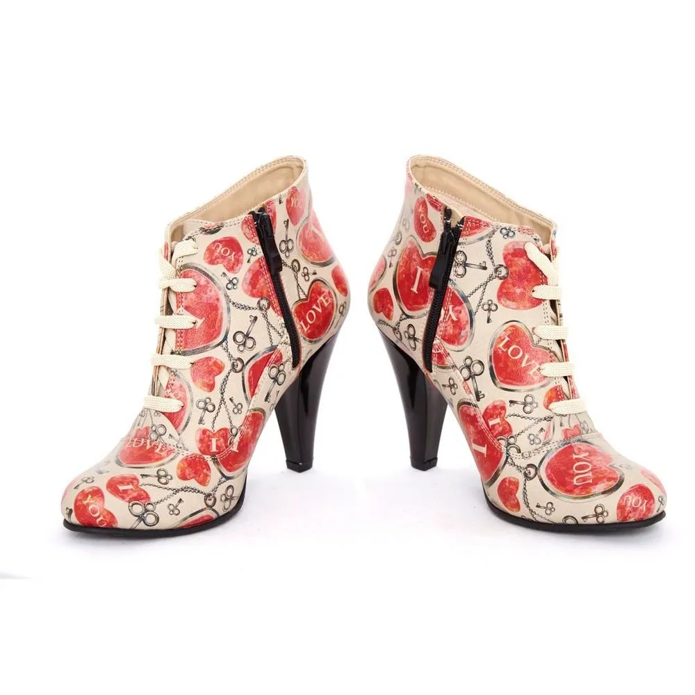 Hearts Ankle Boots BT303