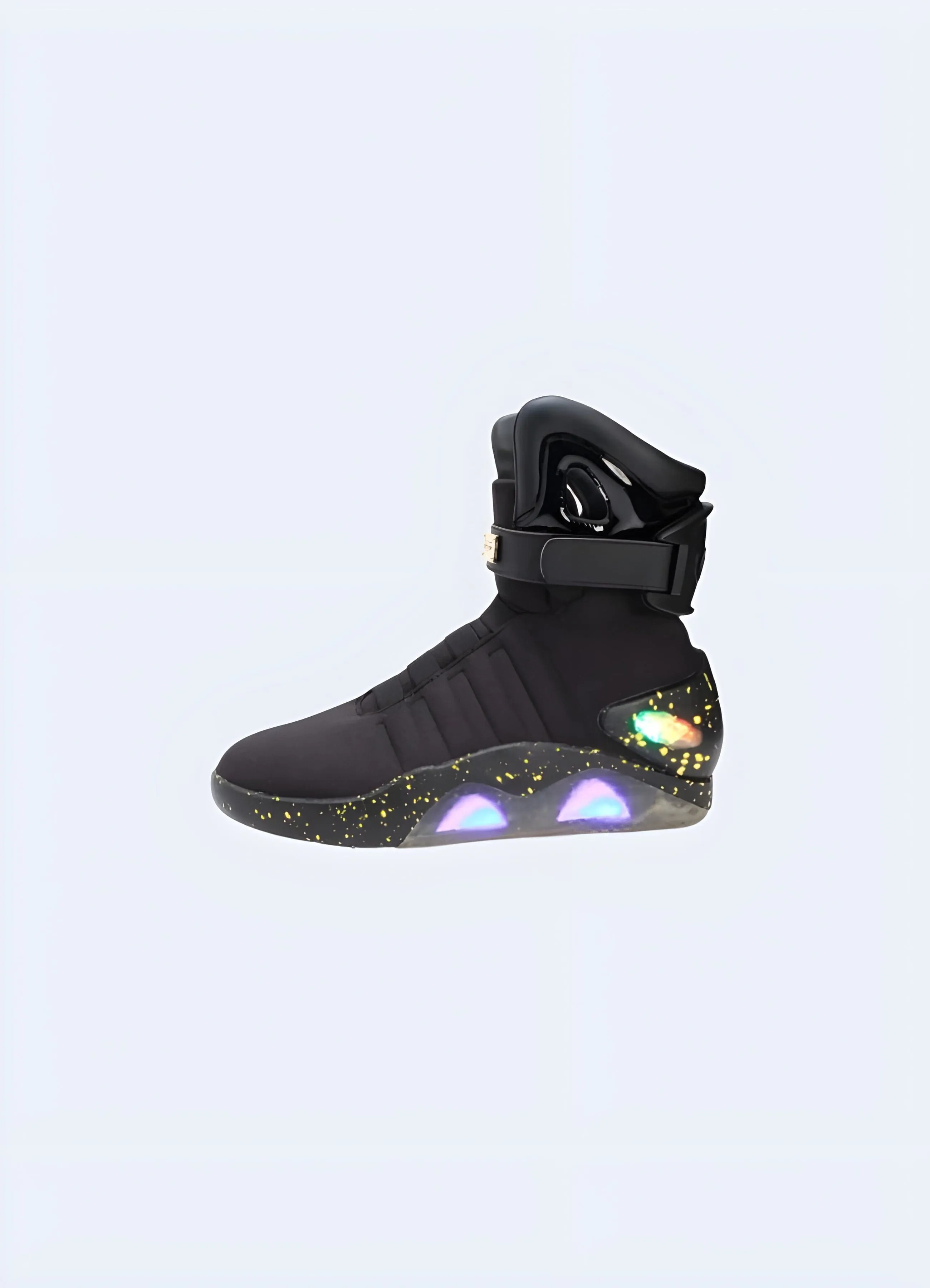 High-Top Futuristic Sneakers