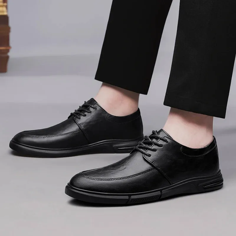 Hnzxzm Men Shoes Lace up Oxfords Formal Classic Business Office Wedding Shoes Wear Elegant Casual Genuine Leather Zapatos Shoes Men