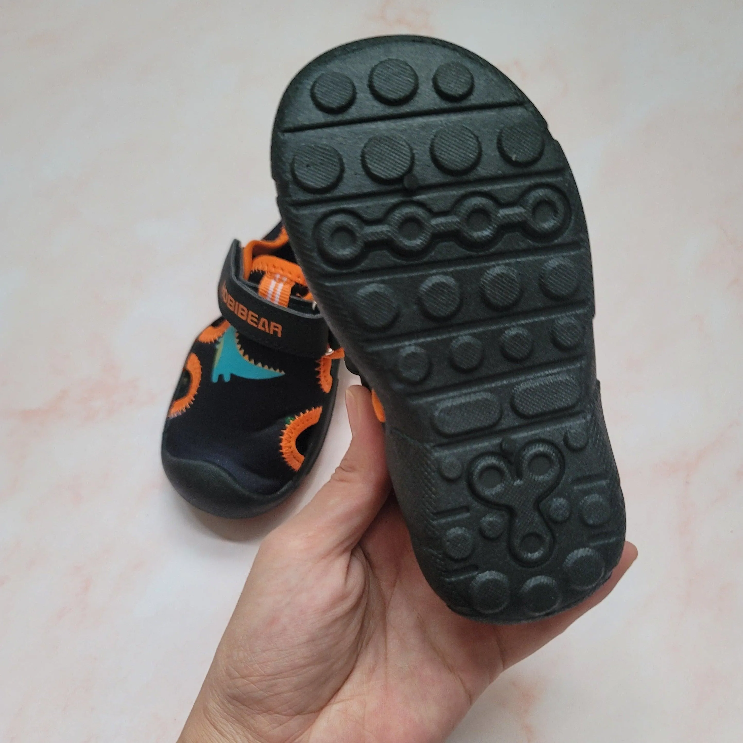 Hobibear Swim Sandals Orange Dino