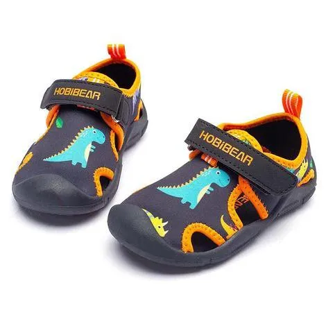 Hobibear Swim Sandals Orange Dino