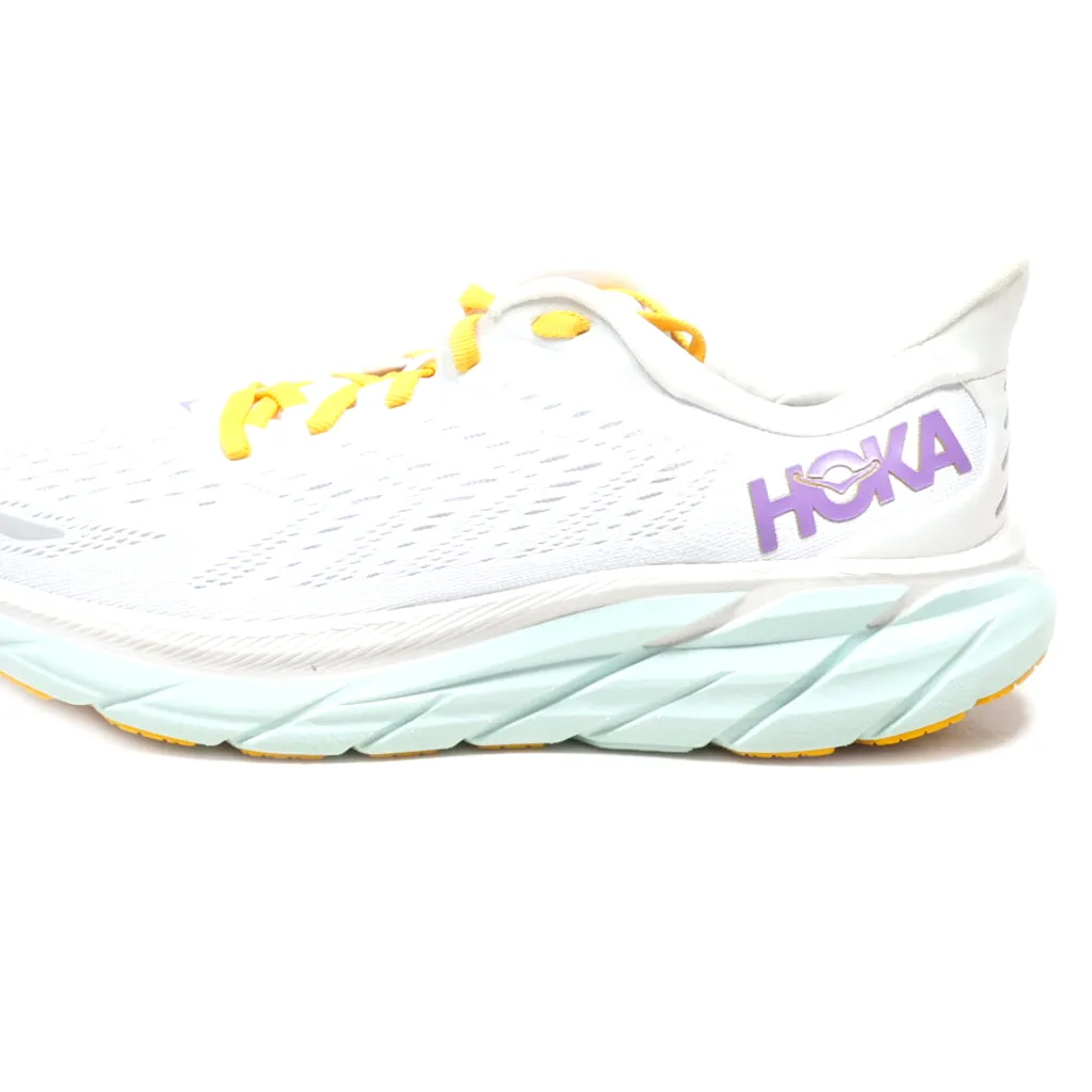 Hoka Clifton 8 Sport Shoes Fabric White Colour For Men