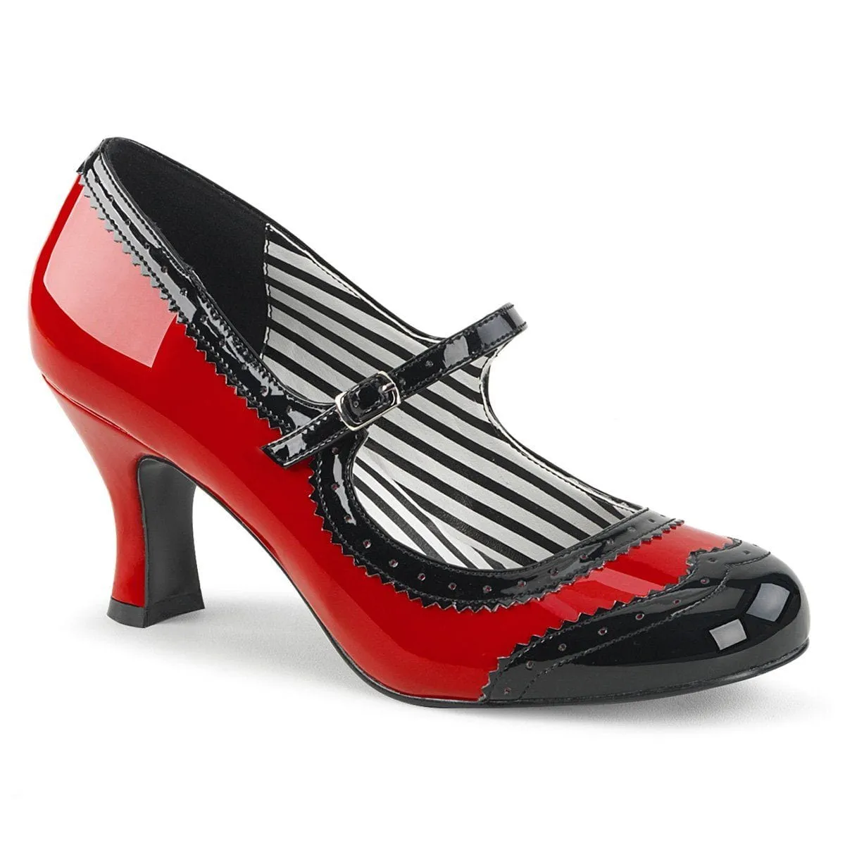 JENNA-06 Red-Black Patent